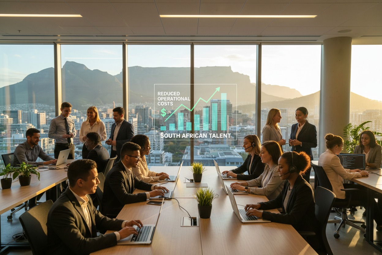 reduce operational costs outsourcing business concept