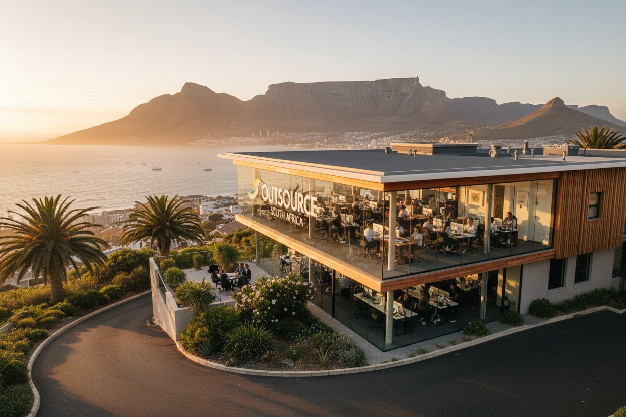 outsource to South Africa team working remotely