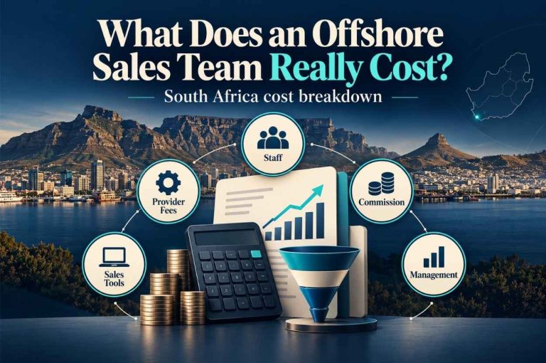 cost of offshore sales team in South Africa