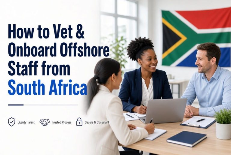 how do i vet and onboard offshore staff from south africa